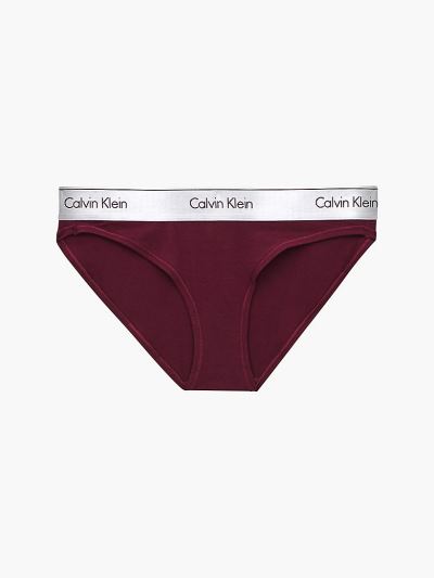 Calvin Klein Underwear HU802985 | Calvin Klein Modern Cotton Női Bikini Alsó Titán / Bordó